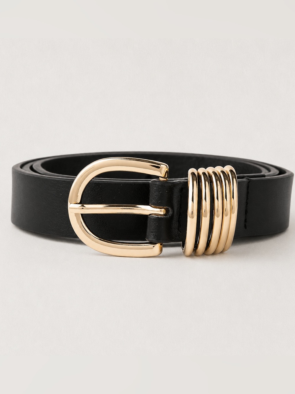 Black Multi Ring Belt